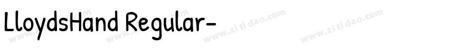 LloydsHand Regular字体转换